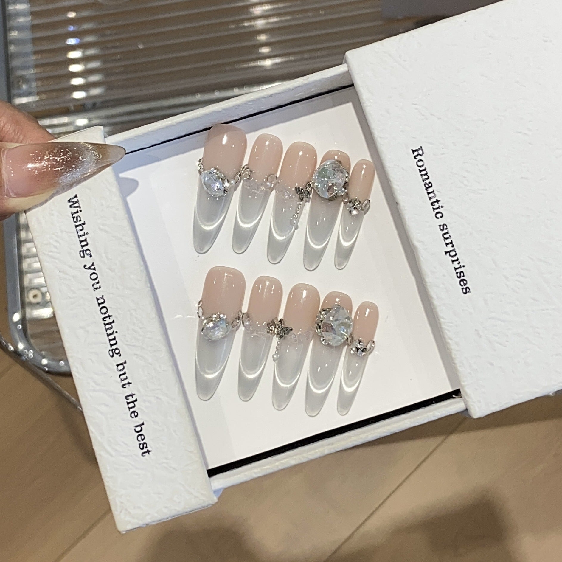 1035- Handmade press on nails fake nails removable