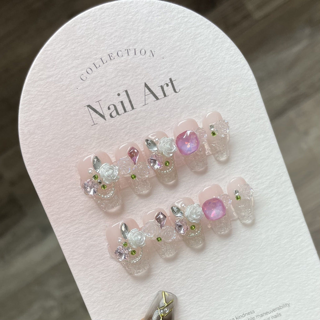 1024- Handmade press on nails fake nails removable
