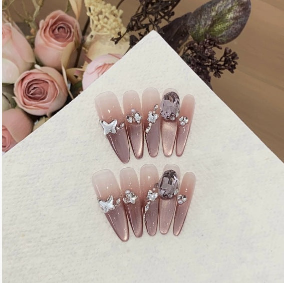 1034- Handmade press on nails fake nails removable