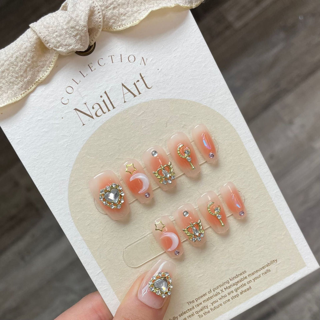 1024- Handmade press on nails fake nails removable