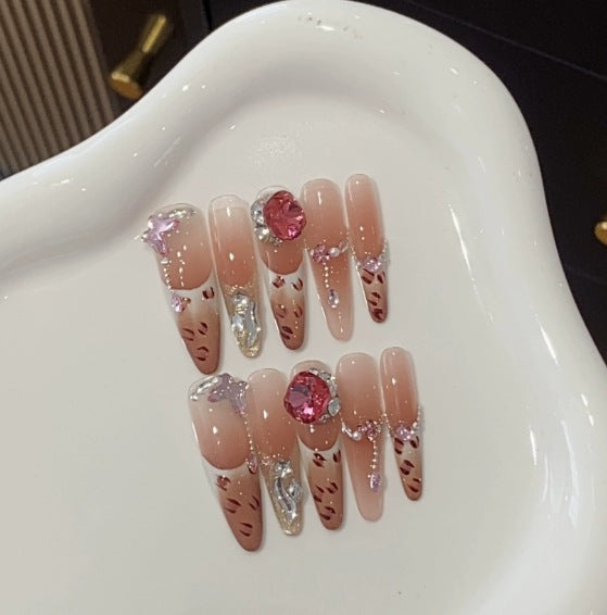 1035- Handmade press on nails fake nails removable