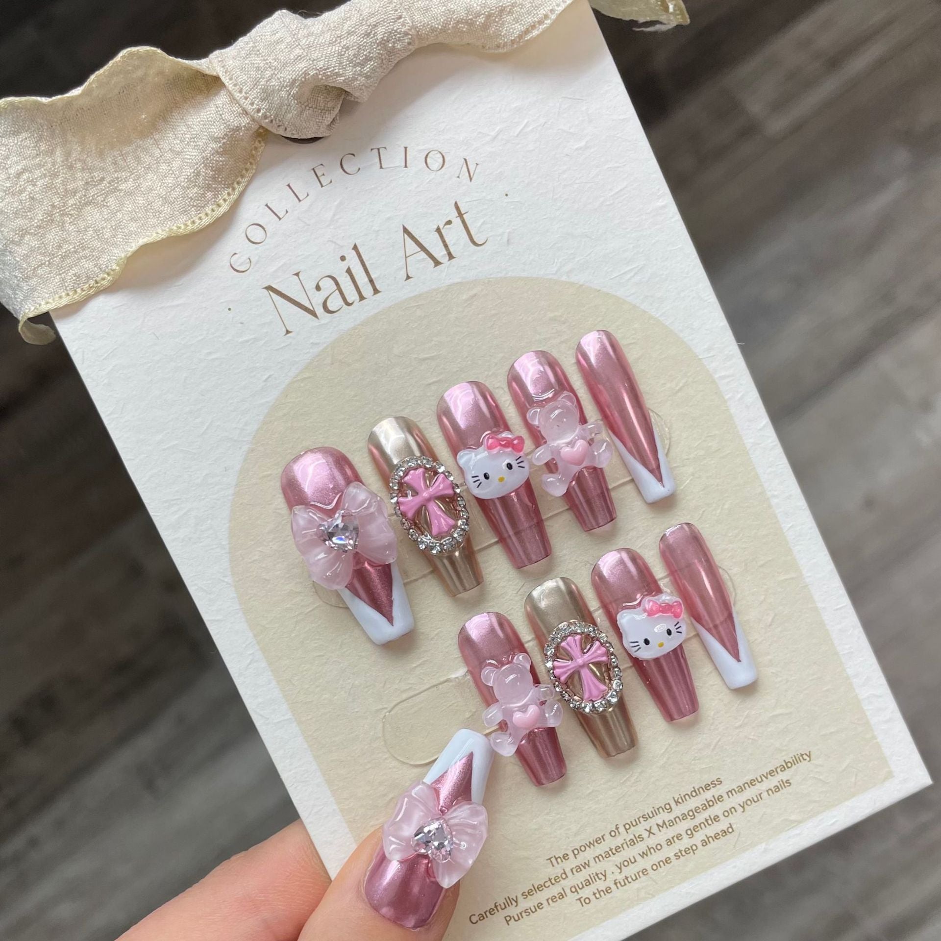 1024- Handmade press on nails fake nails removable