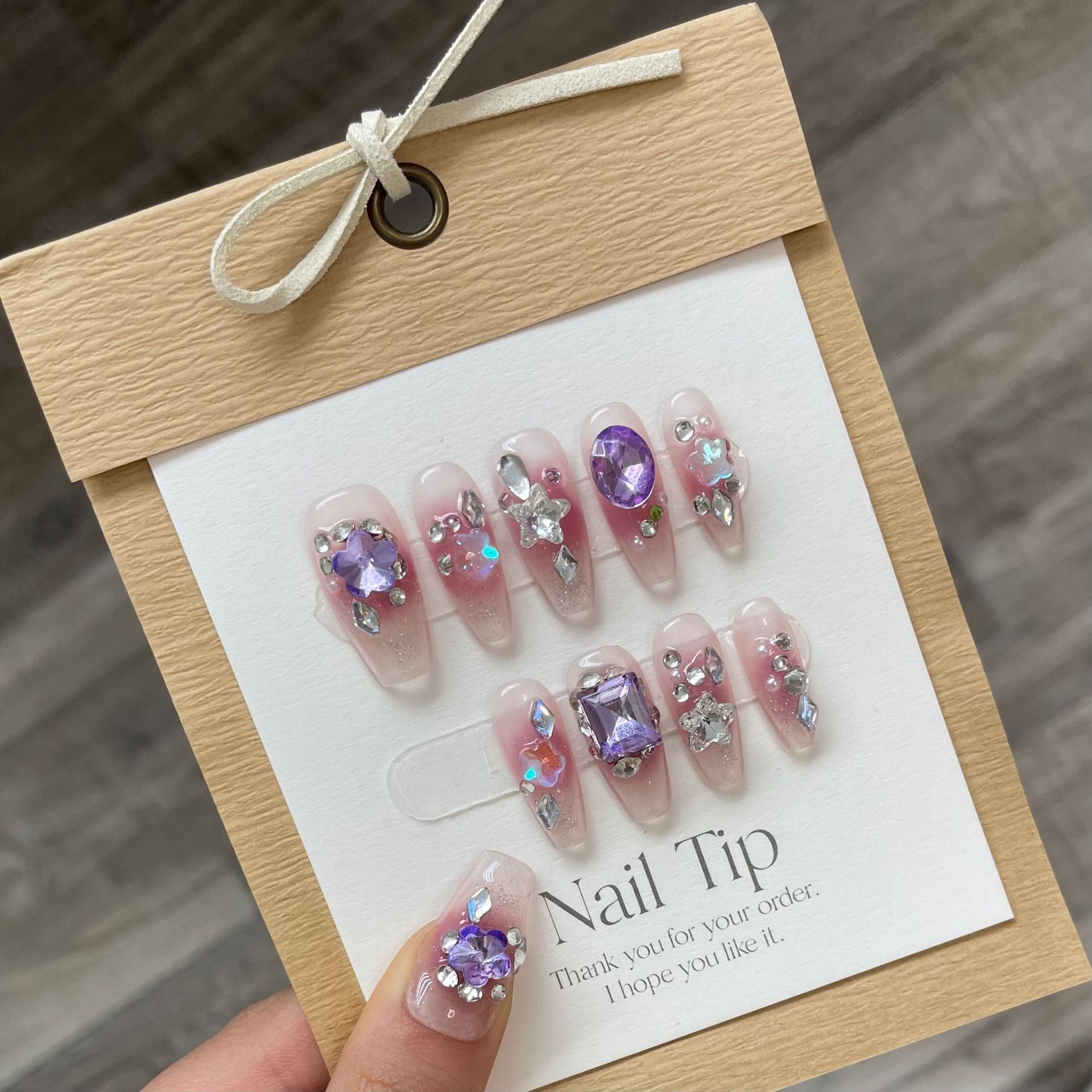 1024- Handmade press on nails fake nails removable