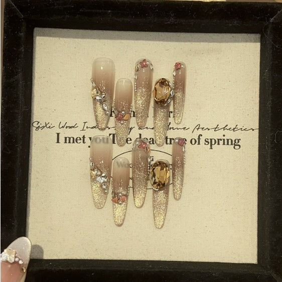0995- Handmade press on nails fake nails removable