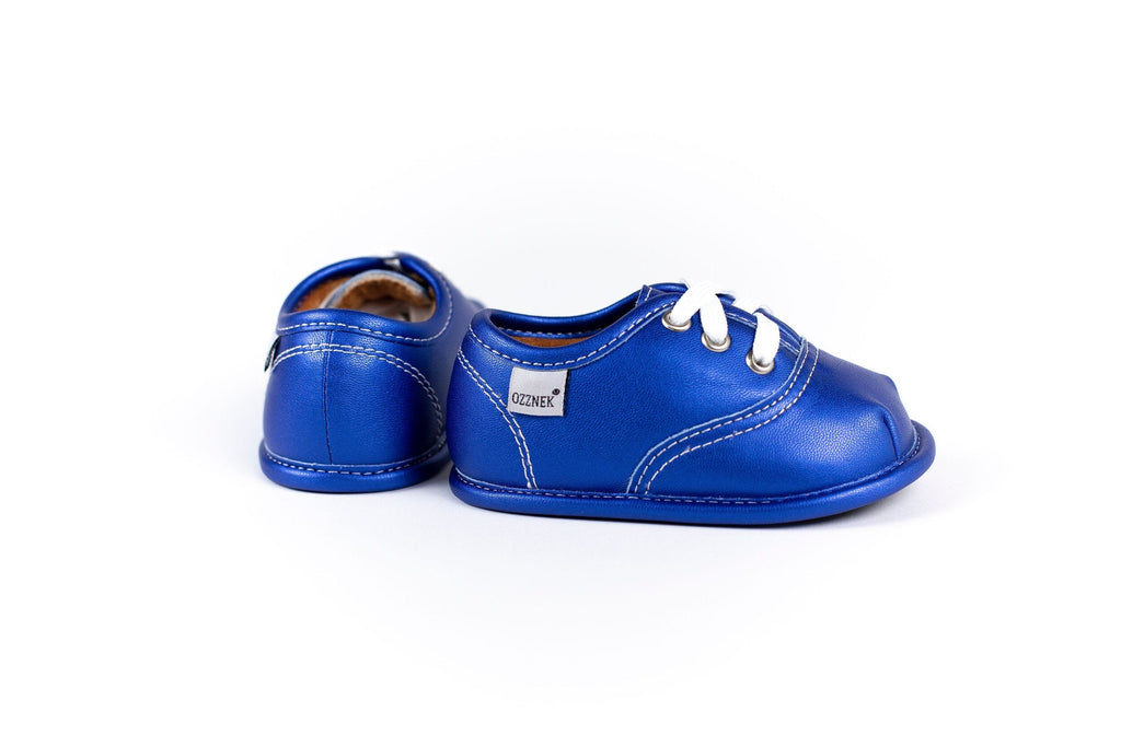 Blue Velvet Barefoot Shoe Topper | Ozznek Removable Sole Shoes