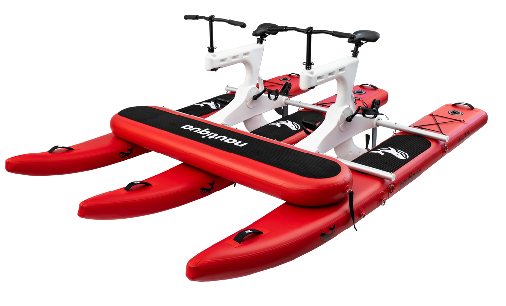 Nautiqua | BORACAY | Premium Catamaran Style Water Bike with Front Pad | 2 Person