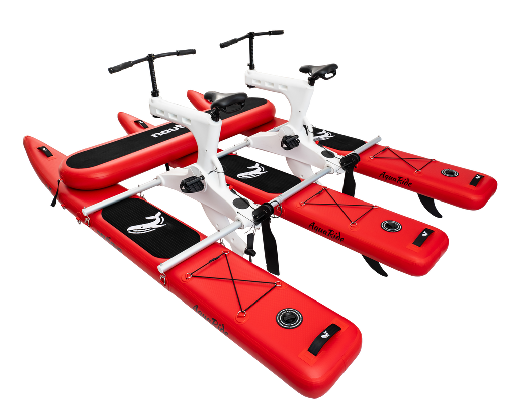 Nautiqua | BORACAY | Premium Catamaran Style Water Bike with Front Pad | 2 Person