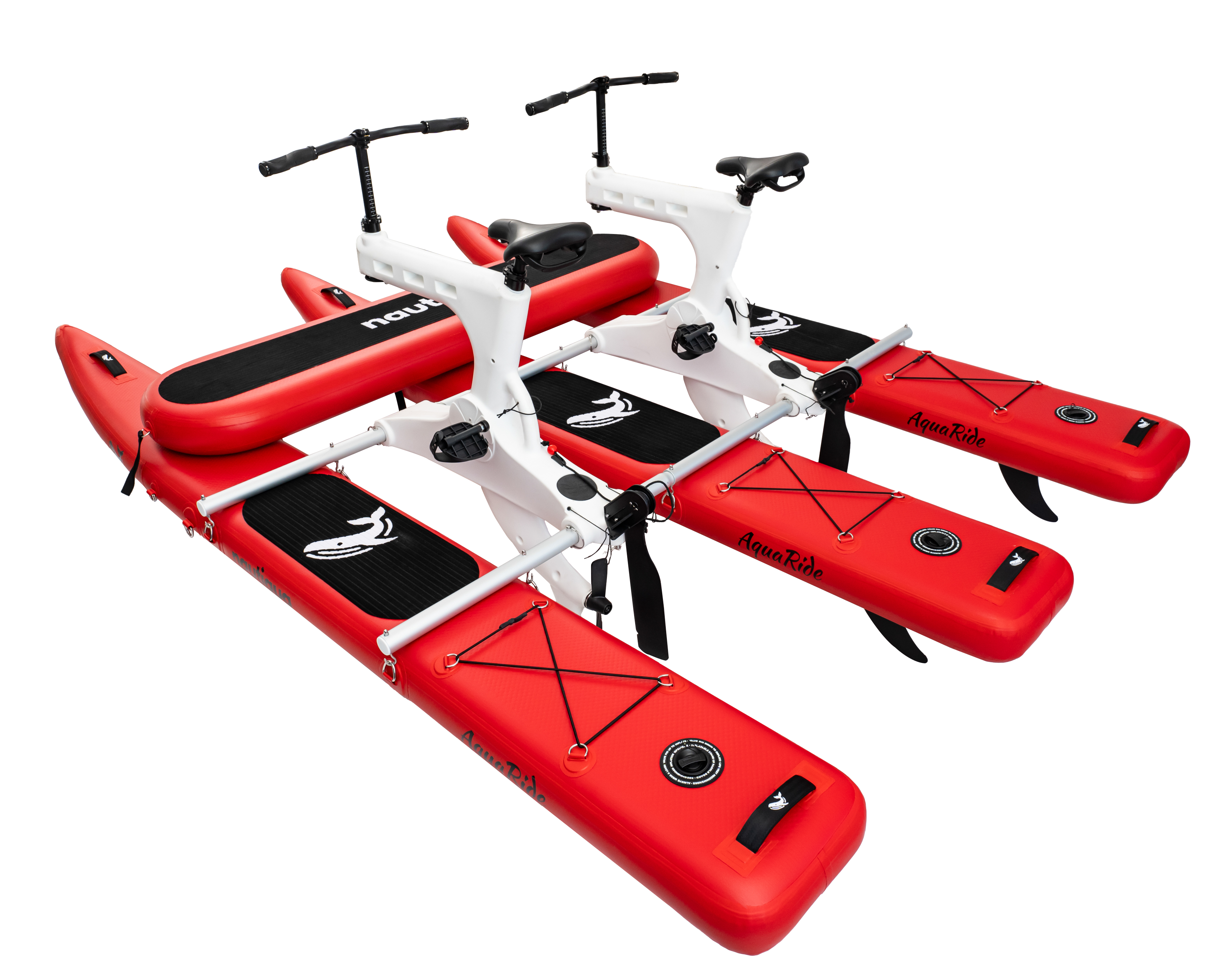Nautiqua | BORACAY | Premium Catamaran Style Water Bike with Front Pad | 2 Person