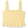Sleeveless Smocked Top Citrus Yellow MD