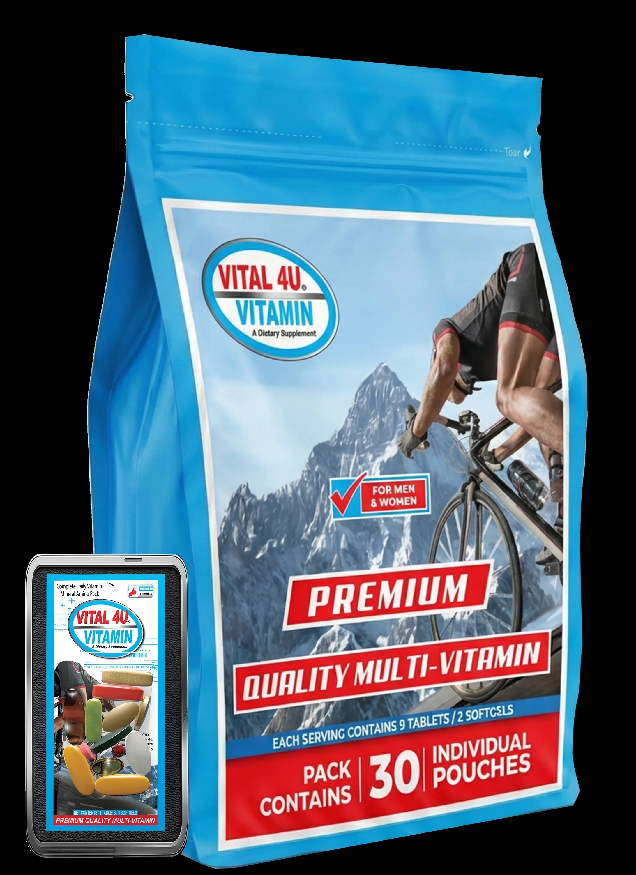 Vital 4U Premium 30-Day Multivitamin
