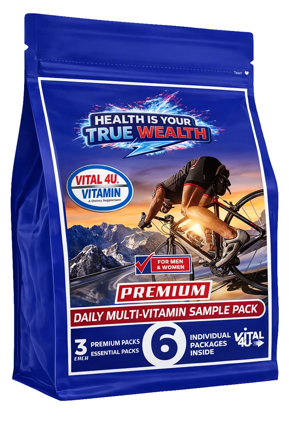 Vital 4U Vitamin Sample Pack - 6 Pouches
