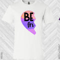 Pastel Stripes Heart Best Friend (Left Shirt in Photo) Graphic Tee