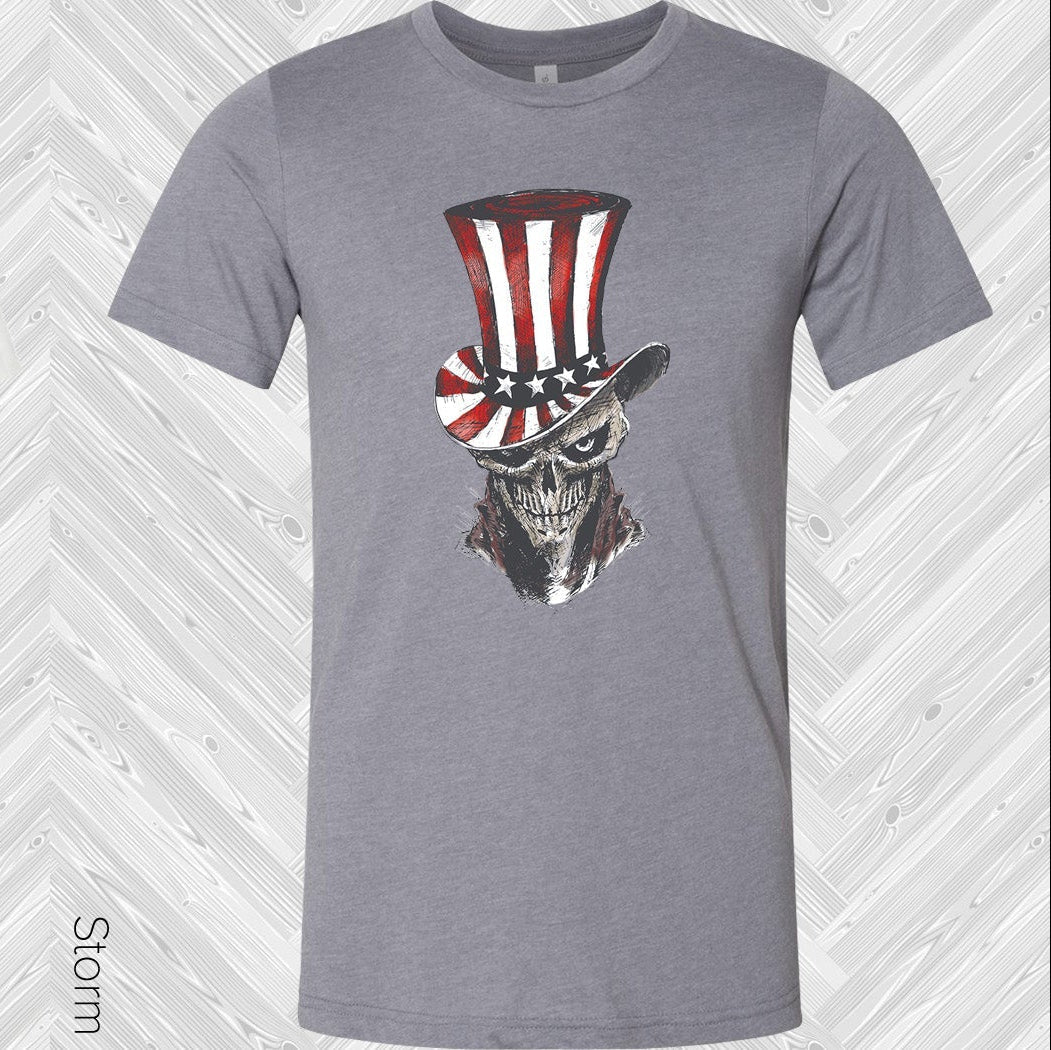 Patriotic Skull Graphic Tee