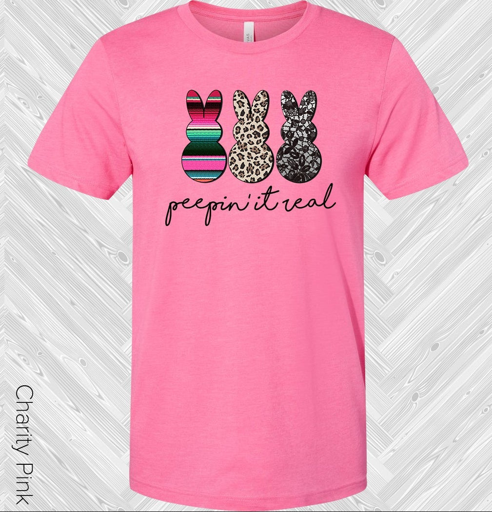 Peepin It Real Easter Graphic Tee