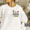 Personalized Teacher Sweatshirt – Custom Embroidered Name School Theme Crewneck & Appreciation Gift