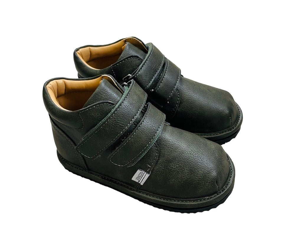 Barefoot Toddler Sneakers | Flexible Wide Toe Box Kids Shoes | Forest Green