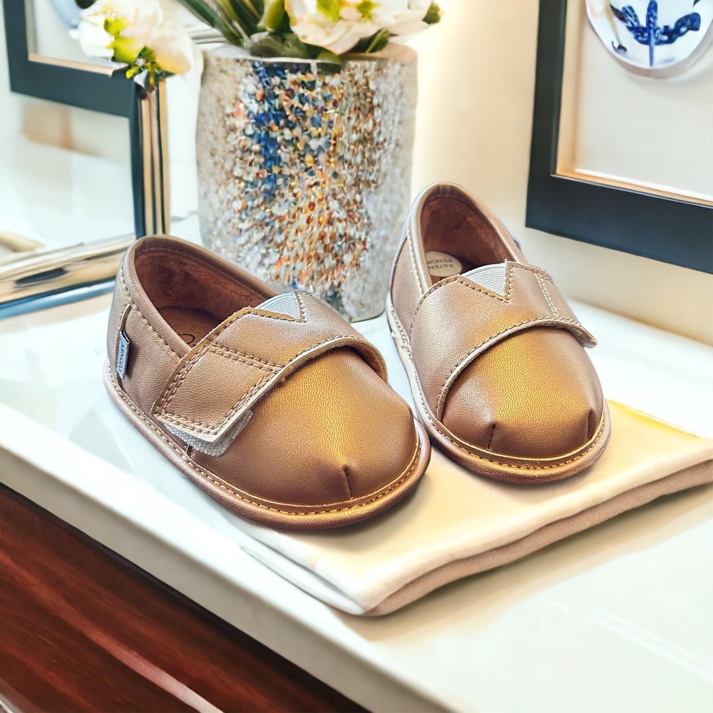 Gold Velvet Barefoot Shoe Topper | Ozznek Zero-Drop & Wide Toe Box