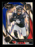 Caleb Williams - 2024 Select Football - Red / Blue Shock - Club Level - Rookie
