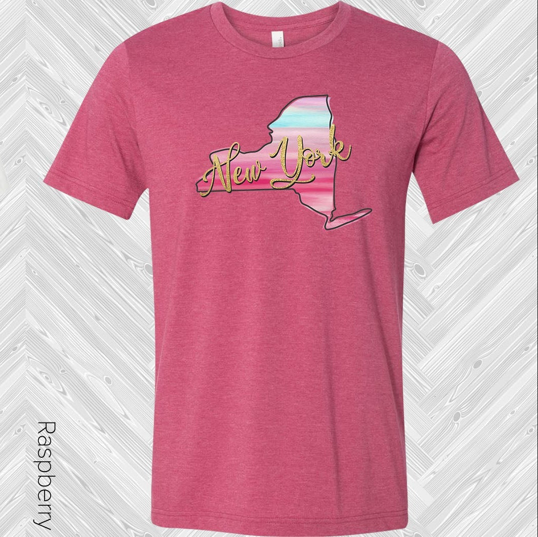 Raspberry NY Graphic Tee