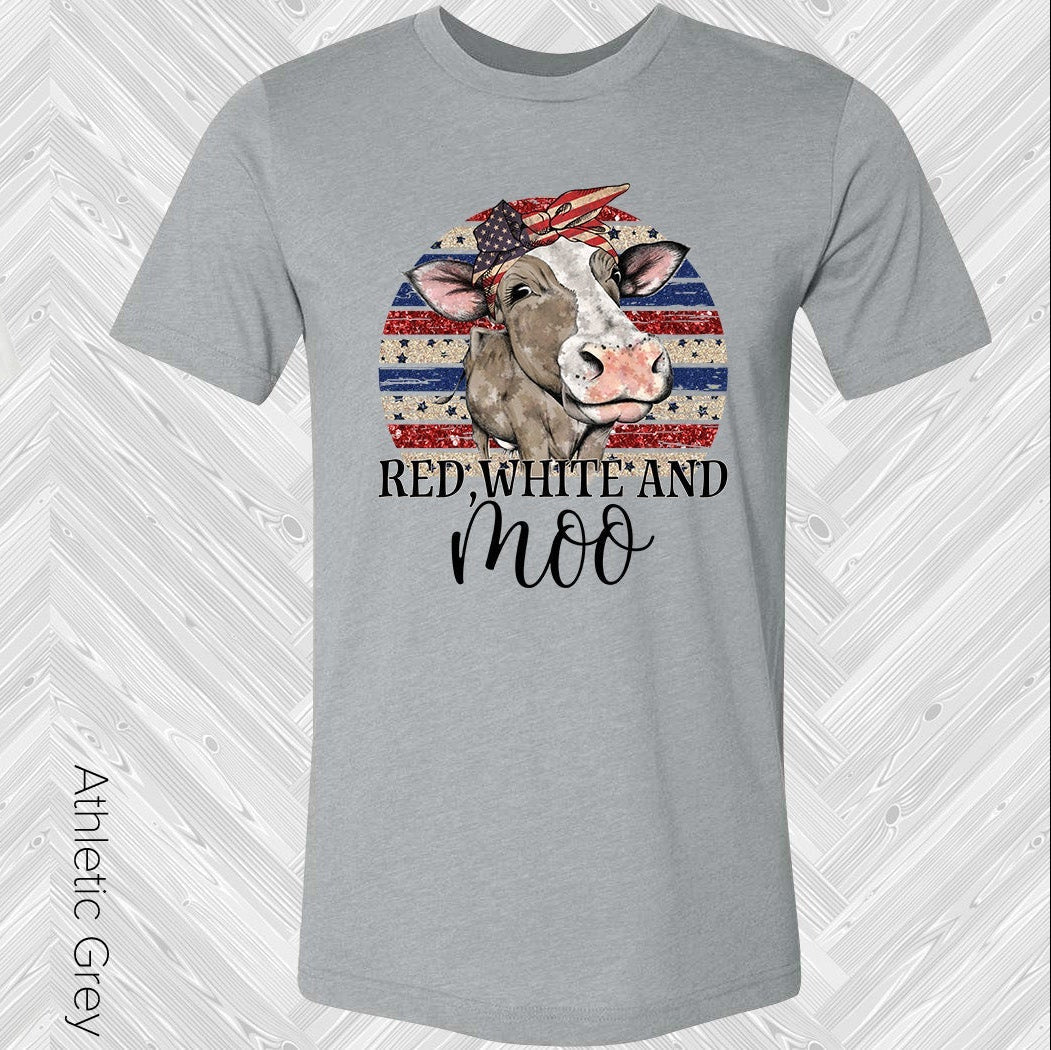 Red, White, and Moo Graphic Tee