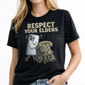 "Respect Your Elders" – Tech Evolution Humor Graphic Top