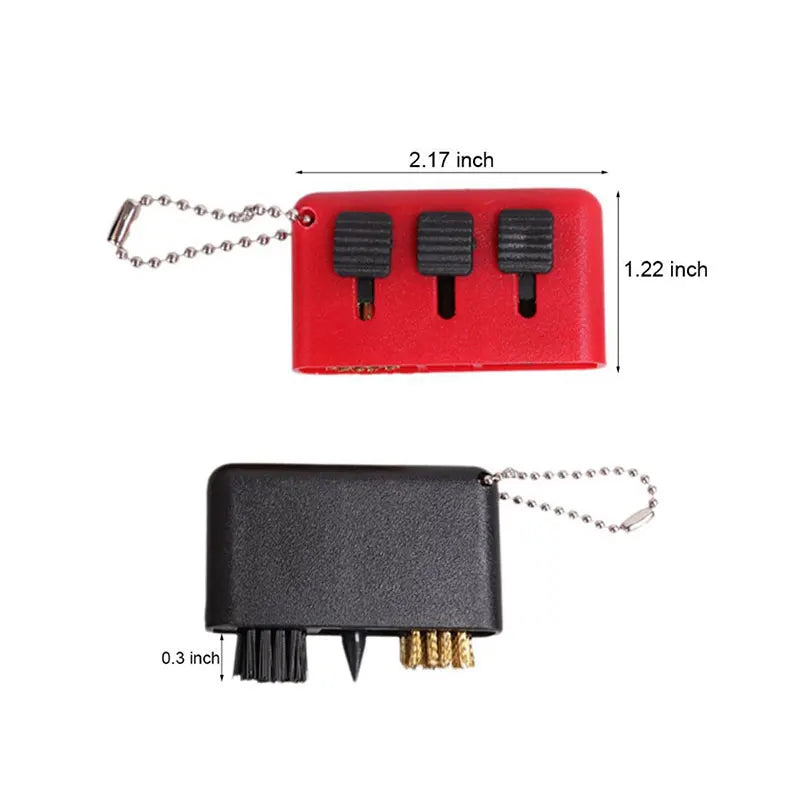 Golf Club Cleaning Brush – 3-in-1 Pocket Tool