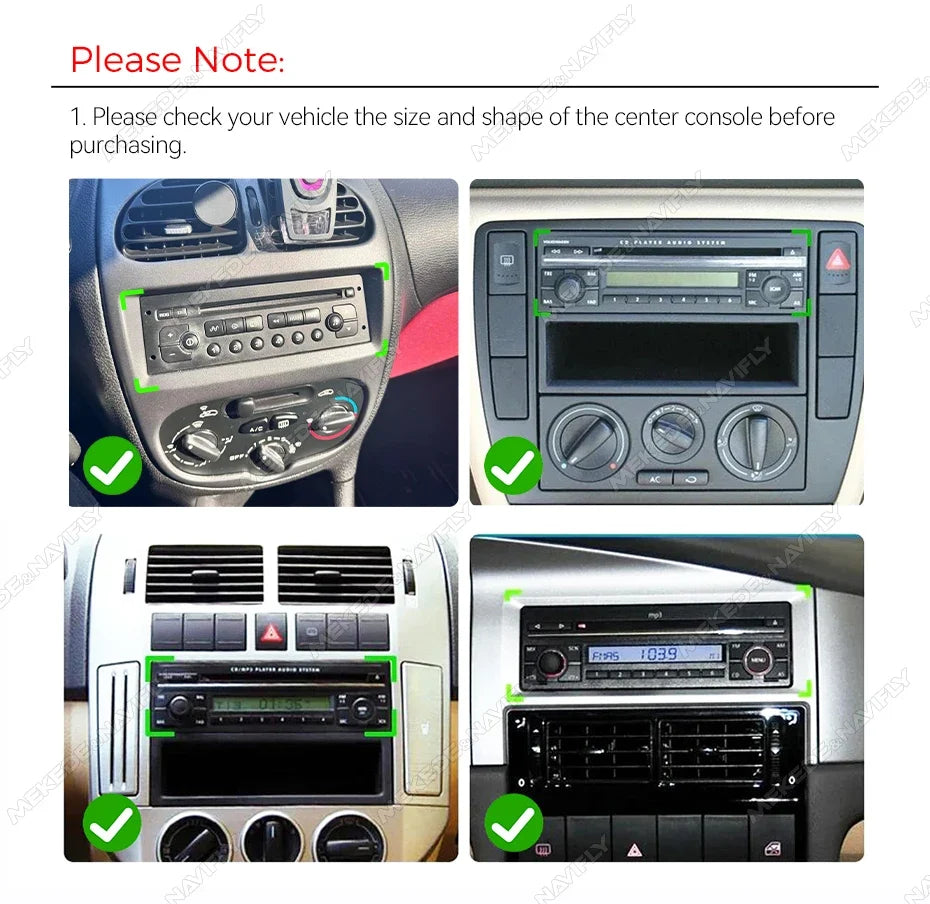 NaviFly 6.86" Touch Screen 1 Din Car Stereo Multimedia Player Wireless CarPlay Android Auto Universal 1DIN MP5 Player FM Radio