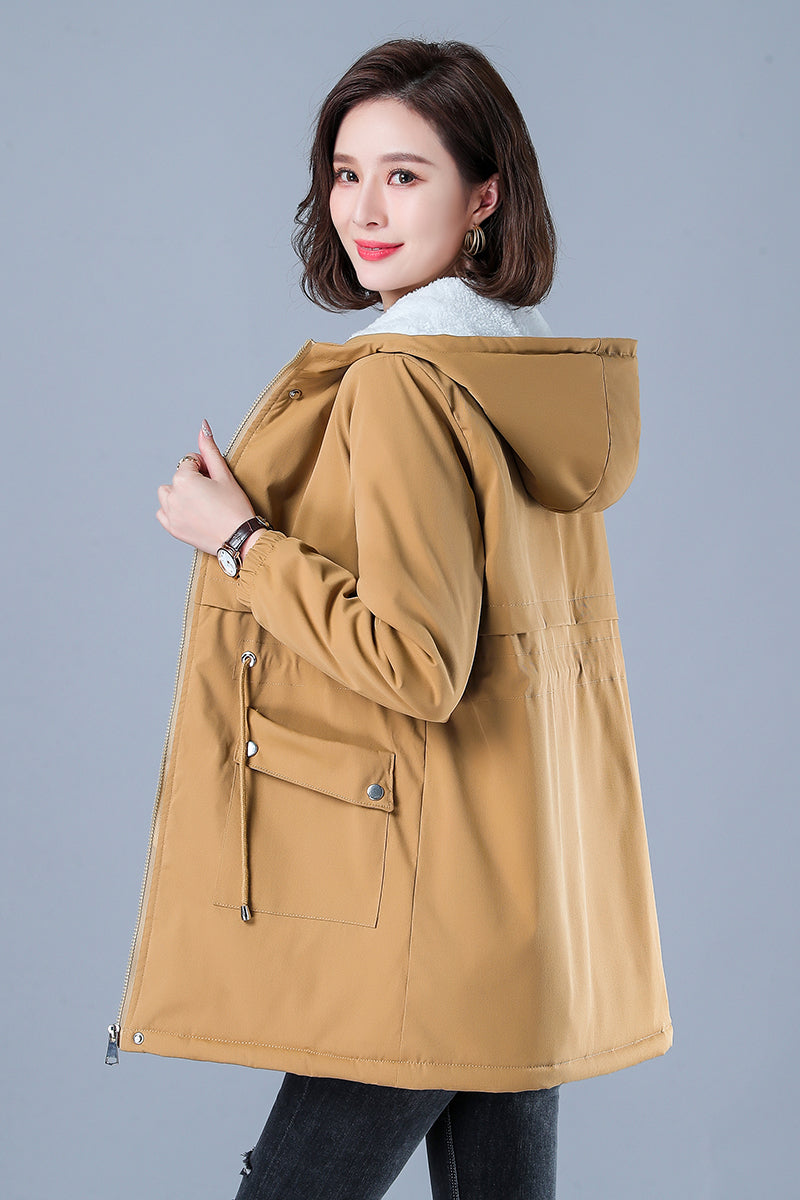 Women Winter Puffer Coat – Warm Cotton Hooded Casual Parka