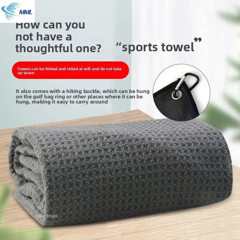 Golf Waffle Towel – Microfiber Sweat-Absorbing Towel