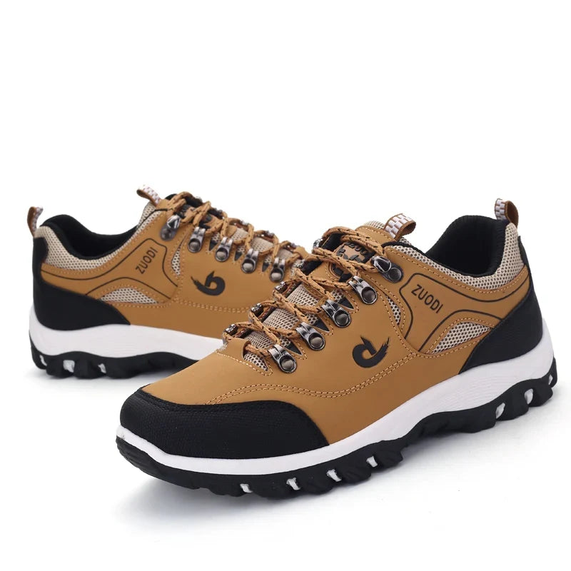Leather Casual Sneakers – Lightweight Walking Shoe