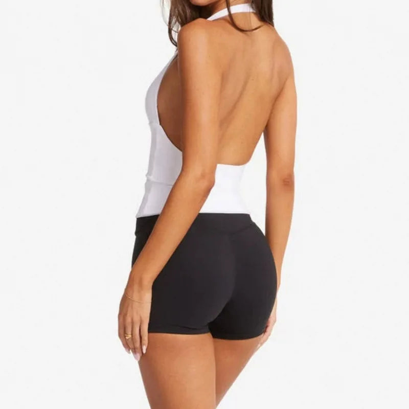 Woman Top Gym Impact Halter Top