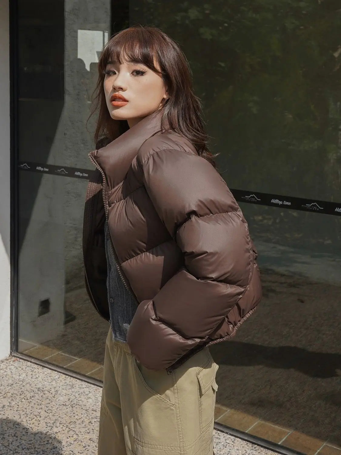Winter Clothes Women Warm Cropped Jacket