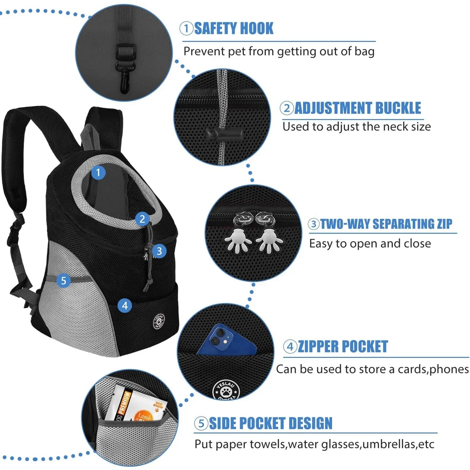 Pawsome Adventure Pack: Cozy Carrier for Outdoor Fun