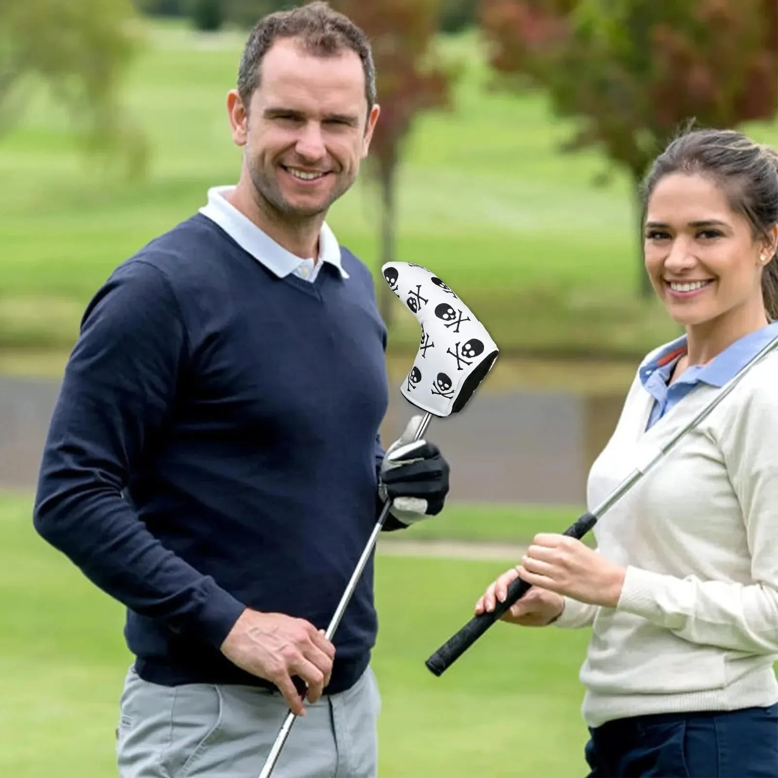 Golf Putter Head Cover – PU Leather Blade Cover
