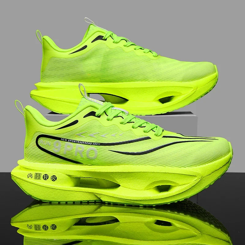 Men's Carbon Plate Sneakers - Soft Sole Mesh