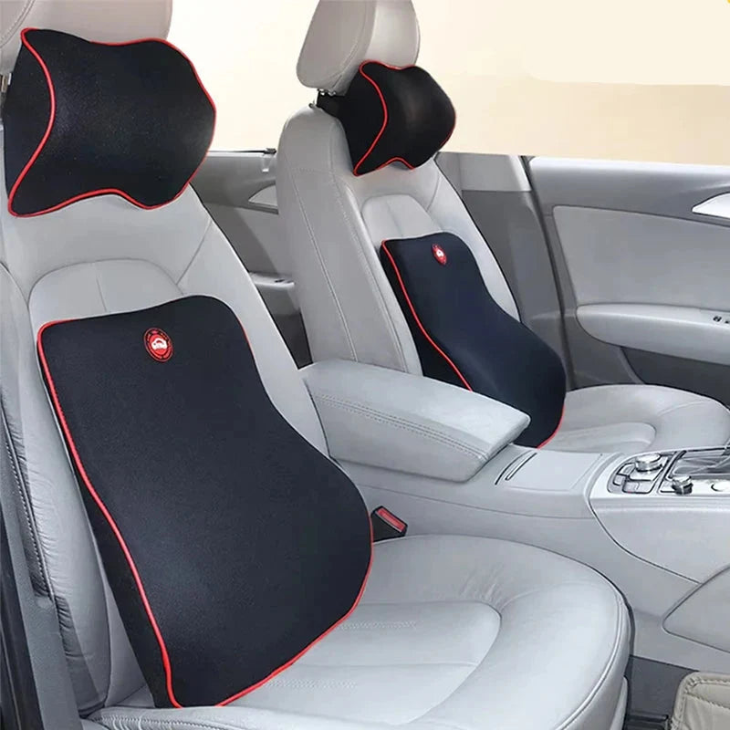 Memory Foam Car Neck and Back Pillow