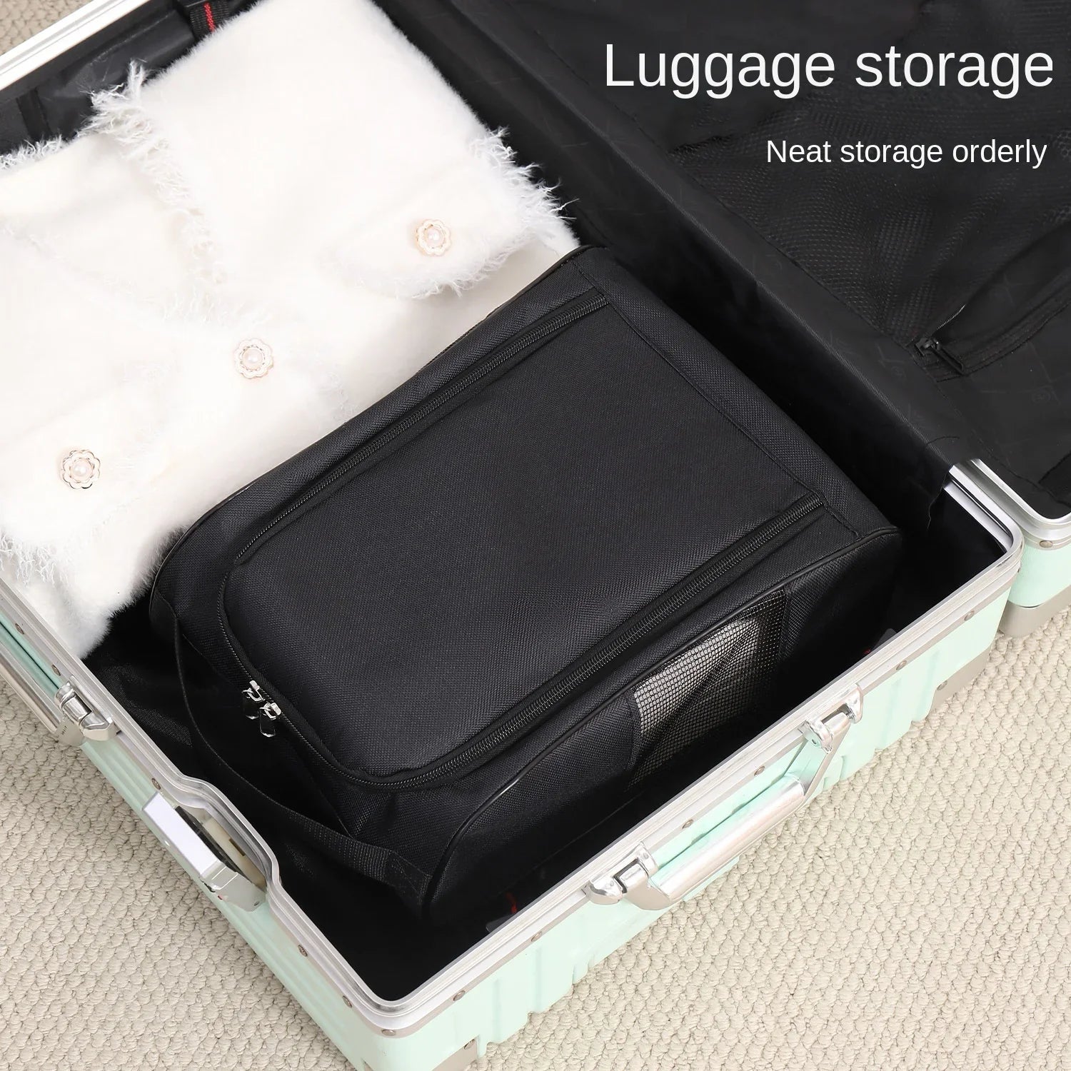 Portable Golf Shoe Bag – Breathable Oxford Cloth