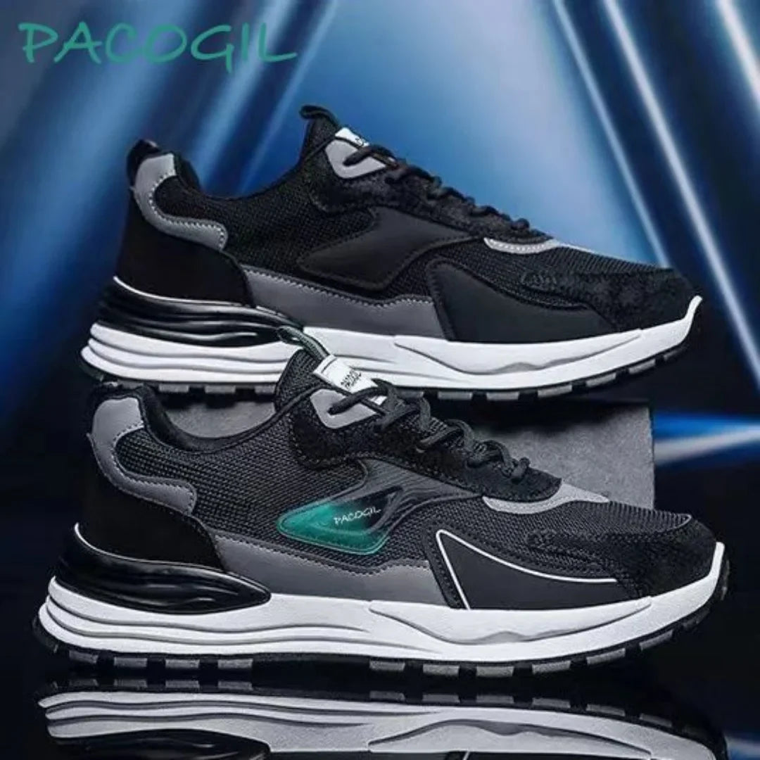 Breathable Mesh Running Sneakers – Lace-Up Comfort