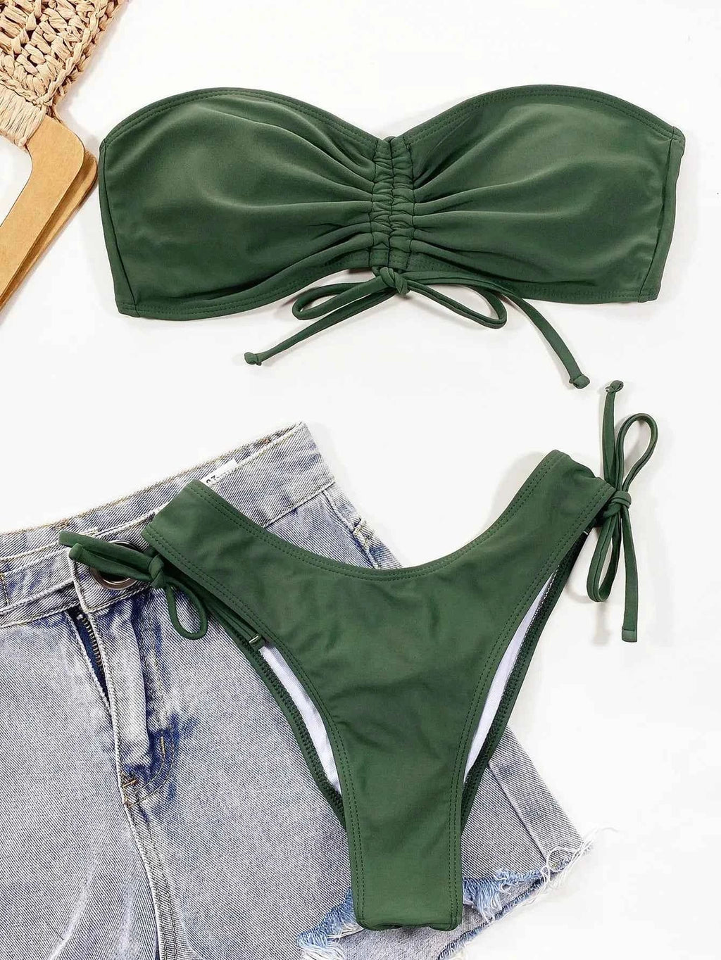 Backless Push Up High Waist Bikini Swimsuit