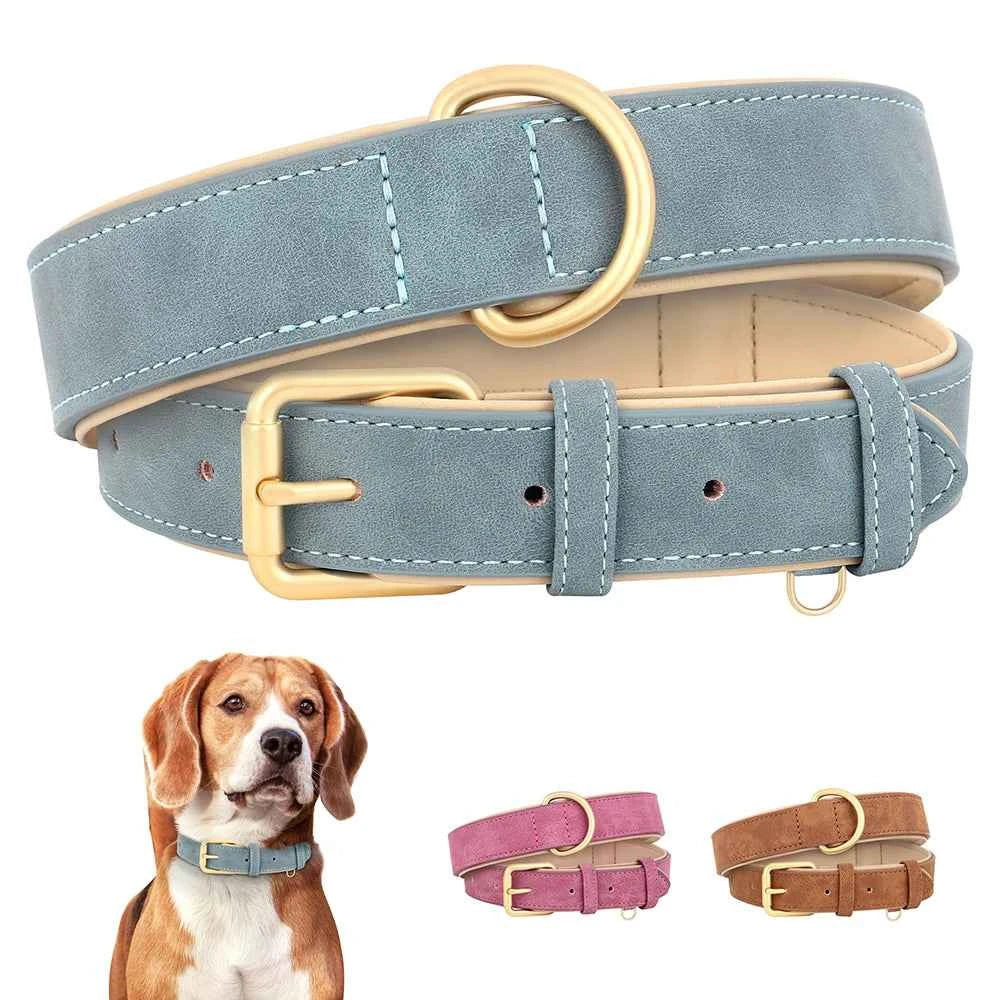 Premium Leather Dog Collar for Style and Durability