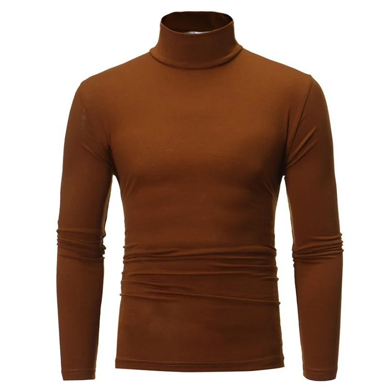 Men’s Thermal Shirt – Slim Fit High Neck Long Sleeve Winter Top