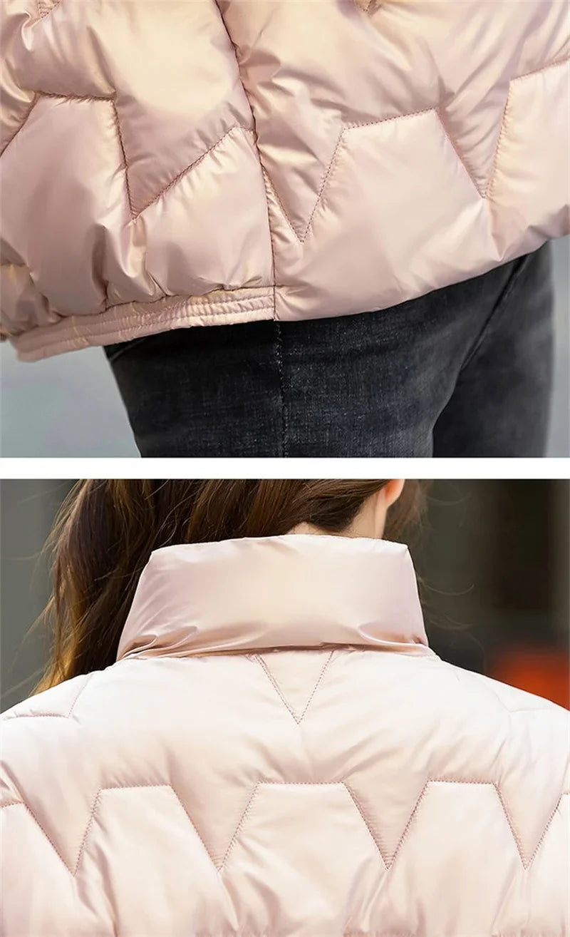 Women Winter Parka Jacket – Thick Short Warm Fashion Coat