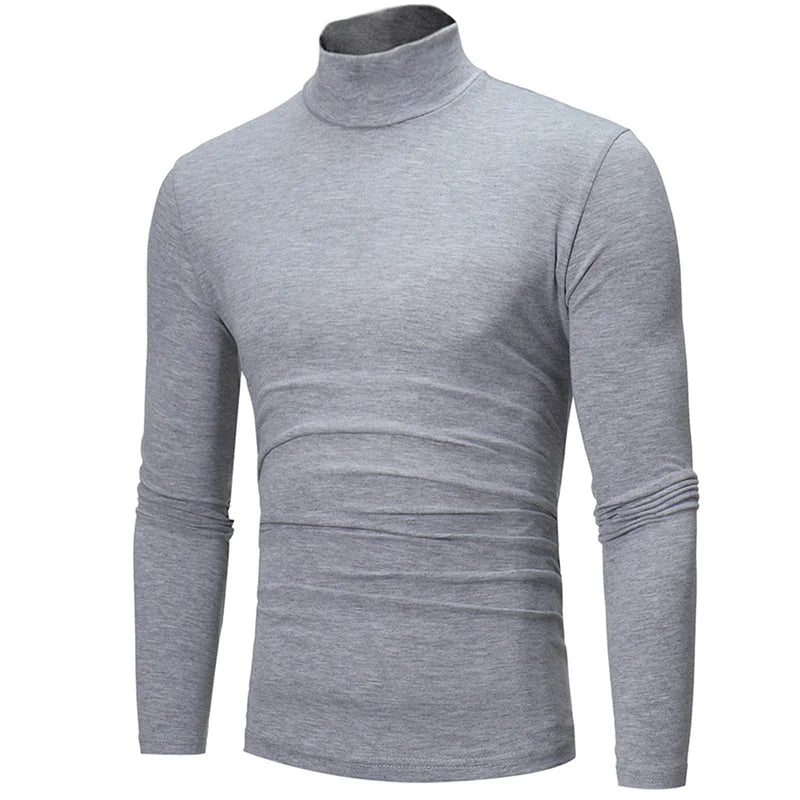 Men’s Thermal Shirt – Slim Fit High Neck Long Sleeve Winter Top