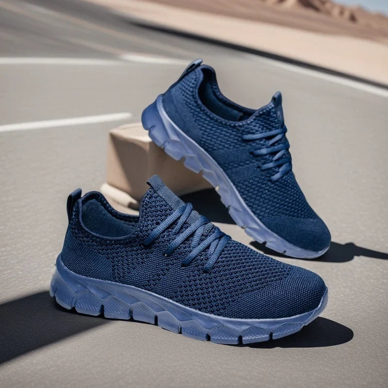 Lightweight Mesh Running Flats – Soft Breathable Sneaker