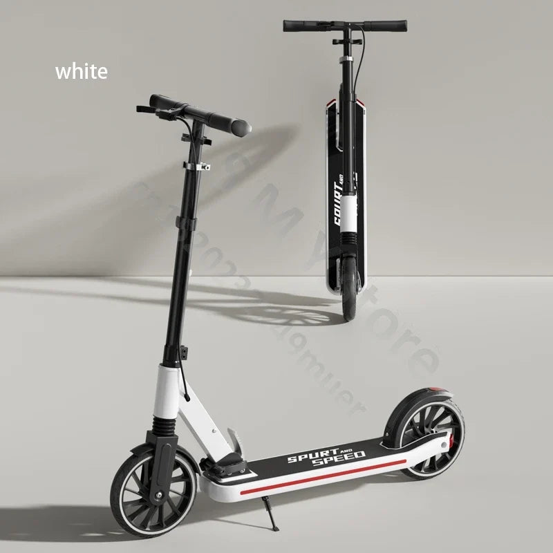 Children's Scooter, Foldable Bicycle, Large Children's Sliding Wheel, Campus Adult Two Wheel Scooter 5-15 years old