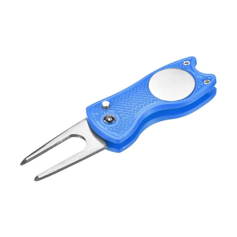 Golf Divot Repair Tool – Foldable Magnetic Ball Marker