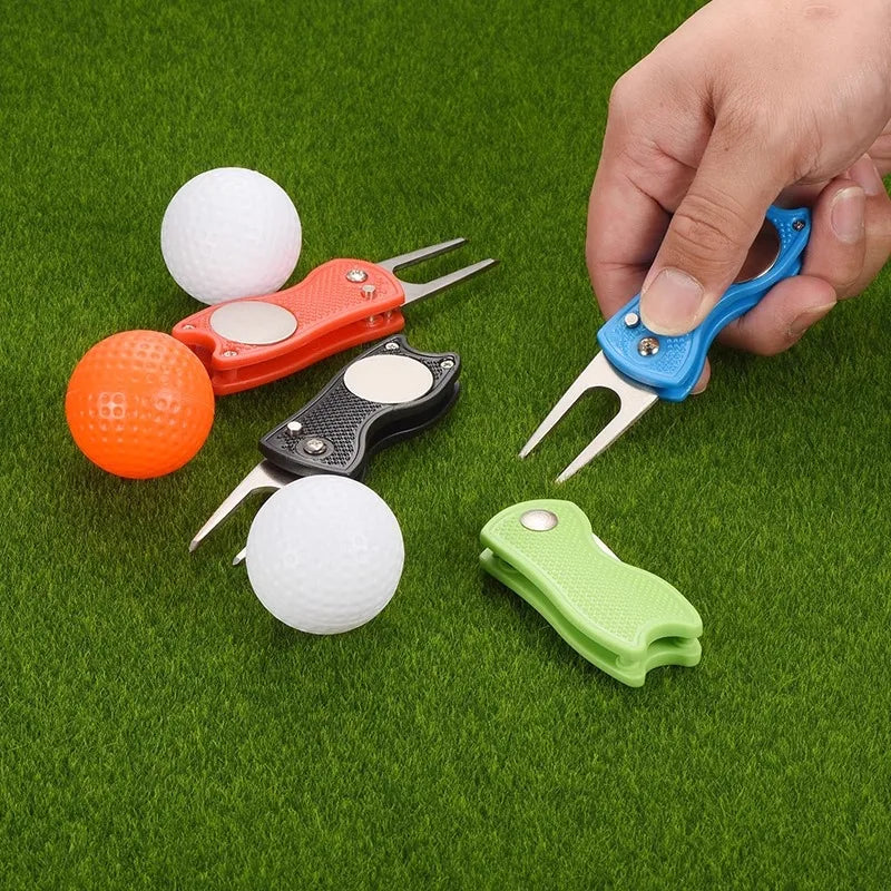Golf Divot Repair Tool – Foldable Magnetic Ball Marker
