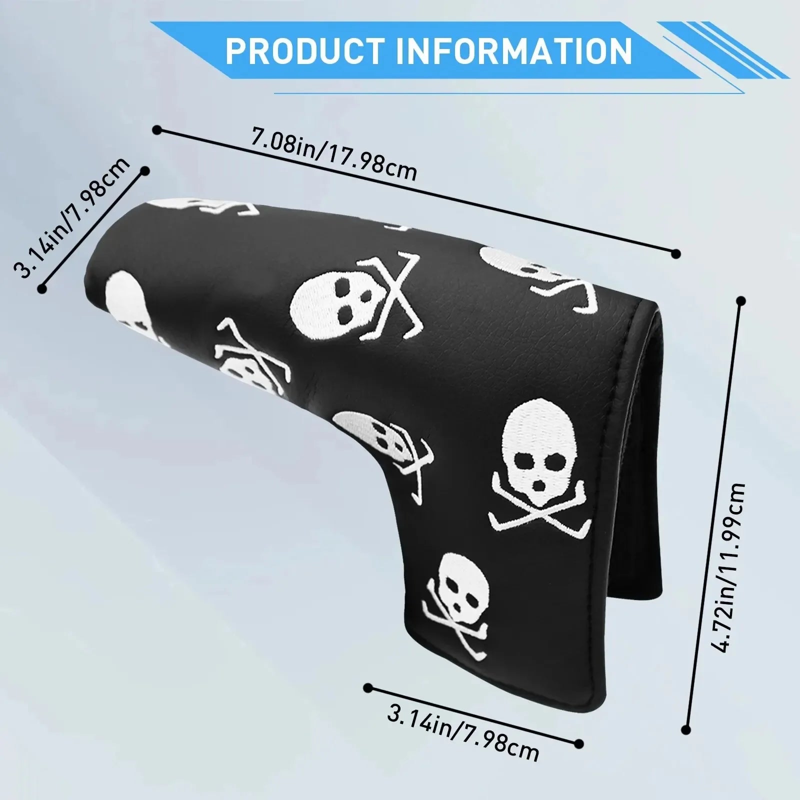 Golf Putter Head Cover – PU Leather Blade Cover