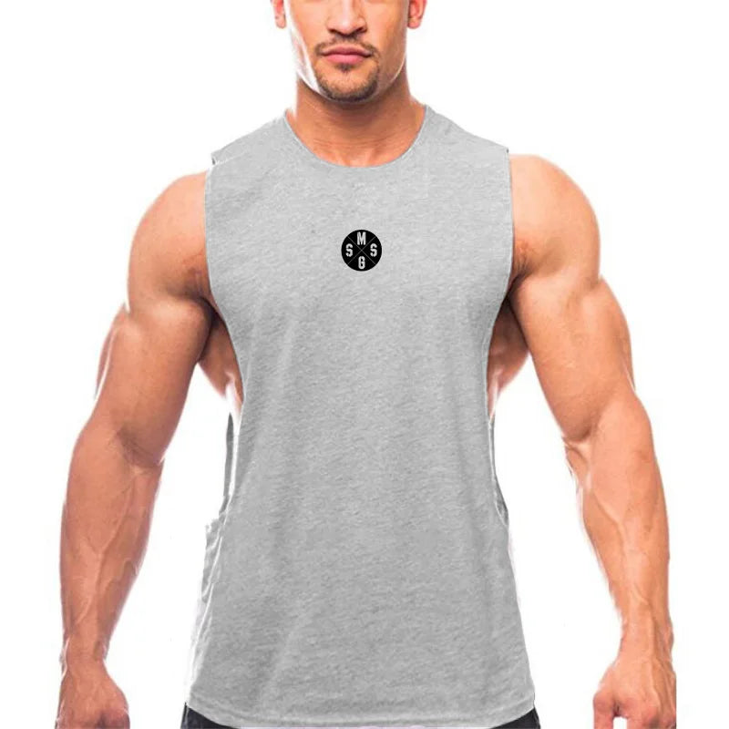 Muscle guys Low Cut Fitness Tank for Men