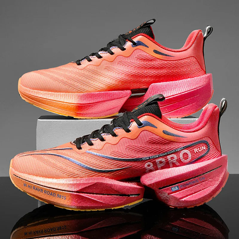 Men's Carbon Plate Sneakers - Soft Sole Mesh